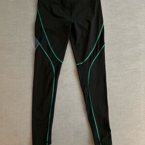 Victoria's Secret Black and Green Leggings